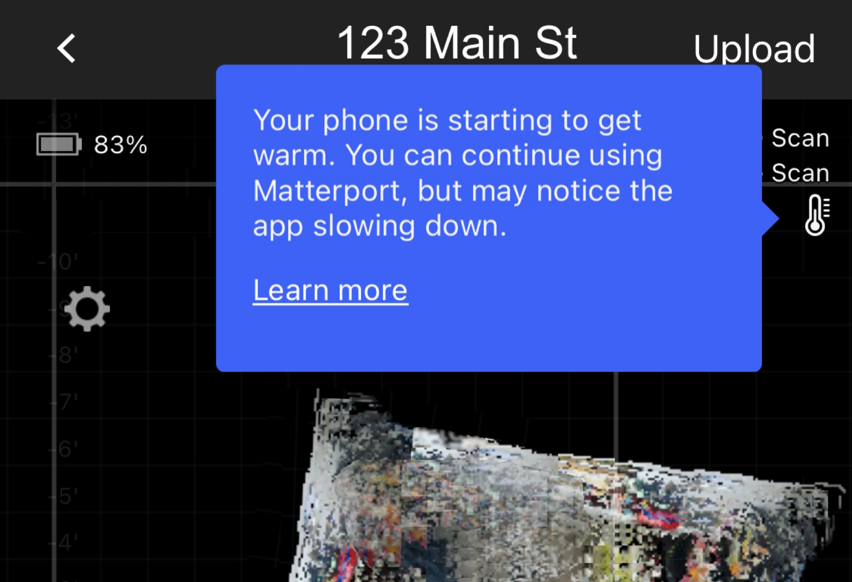 Why does my phone get hot when scanning?