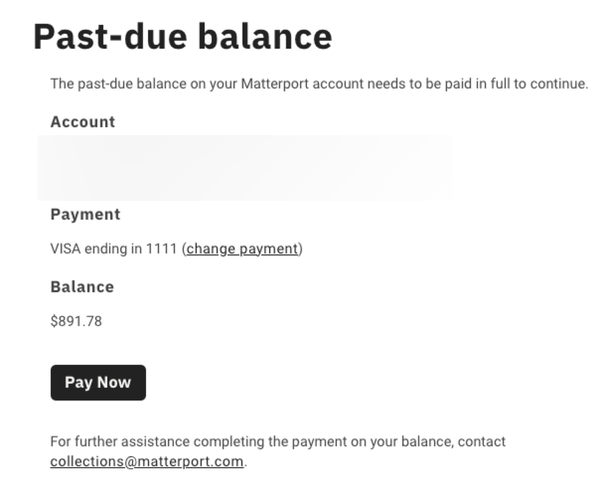 以前閉鎖したMatterportアカウントを再びアクティブにする方法